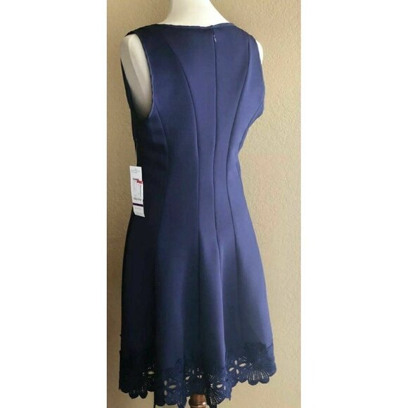 The Vanity Room Womens Black V-Neck Ruffle Bell Sleeve Dress Size S - Picture 5 of 12